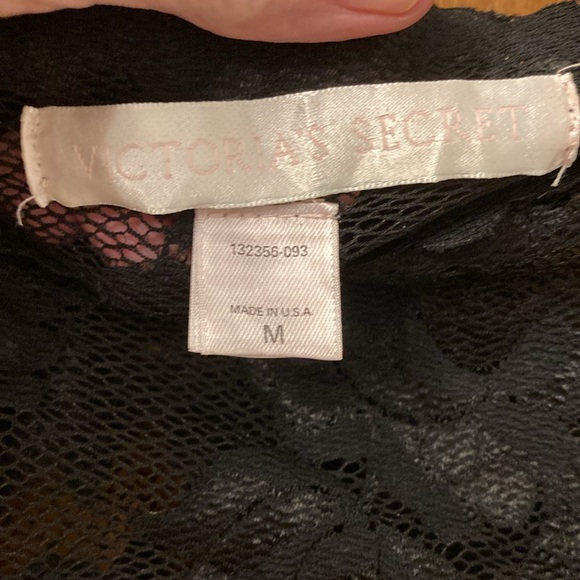 Vintage Victoria Secret Black Lace Top - Picture 3 of 5